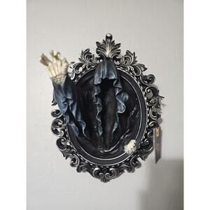 Tiktok Viral Grim Reaper Wall Sculpture - Ornate Framed Reaching Skeleton